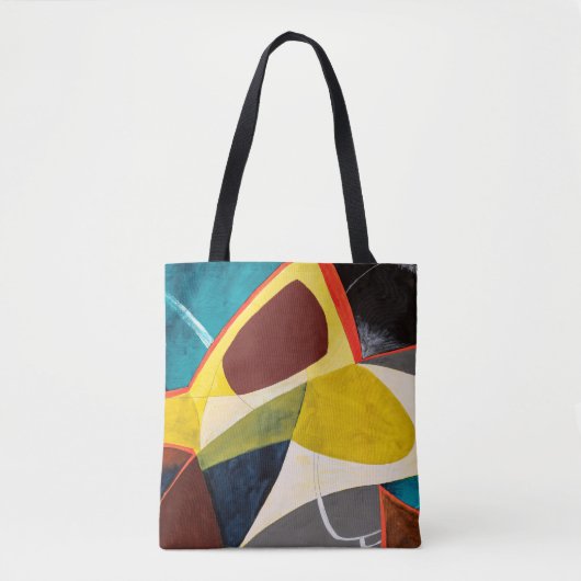 Een moderne Abstracte Waterverf schilderen. Tote Bag (Voorkant)