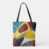 Een moderne Abstracte Waterverf schilderen. Tote Bag (Achterkant)