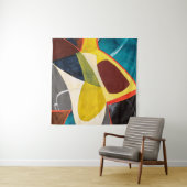 Een moderne Abstracte Waterverf schilderen. Wandkleed (In Situ (horizontaal))
