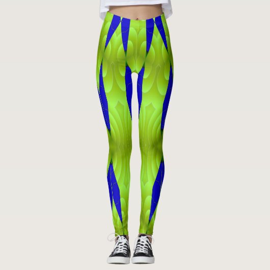 Een moderne bruisende "Ratti_Creative_Arts" Leggin Leggings (Voorkant)