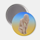 Een moderne denker magneet (Voorkant / Achterkant)