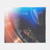 Een moderne draaischijf om muziek op audioschijf t fleece deken (Voorkant (Horizontaal))