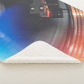 Een moderne draaischijf om muziek op audioschijf t sherpa deken (3/4)