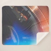 Een moderne draaischijf om muziek op audioschijf t sherpa deken (Voorkant (horizontaal))