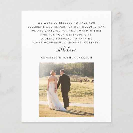 Een moderne, eenvoudige foto-bruiloft, liefde en b (Achterkant)