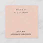 Een moderne, eenvoudige slingerwandelaar vierkante visitekaartje (Achterkant)