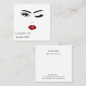 Een moderne, eenvoudige slingerwandelaar vierkante visitekaartje (Voorkant / Achterkant)