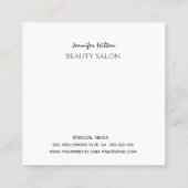 Een moderne, eenvoudige slingerwandelaar vierkante visitekaartje (Achterkant)