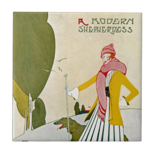 Een moderne herderlijkheid tegeltje