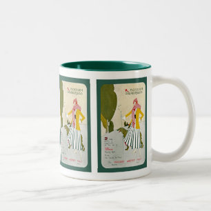 Een moderne herderlijkheid tweekleurige koffiemok