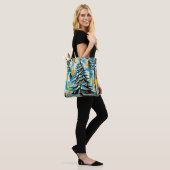 Een moderne kerstboom illustratie 2 - Canvas tas (Op model)