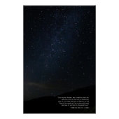 Een moderne minimalistische Sterrennacht Perfect Poster (Voorkant)