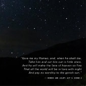 Een moderne minimalistische Sterrennacht Perfect Poster