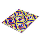 Een moderne naadloze veelkleurige klassieke patroo tegeltje (Zijkant)