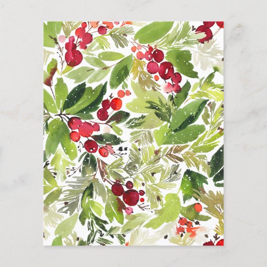 Een moderne rode en groene kerstelegant (Achterkant)