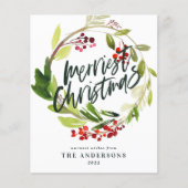 Een moderne rode en groene kerstelegant (Voorkant)