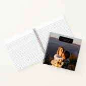 Een moderne, stijlvolle zwarte gasten notitieboek (Binnen)