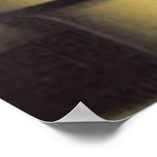 Een moderne surrealistische abstracte schaakfigure poster (Hoek)