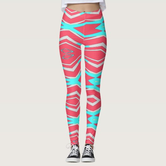 Een moderne veelkleurige abstracte "Ratti_Creative Leggings (Voorkant)