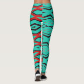 Een moderne veelkleurige abstracte "Ratti_Creative Leggings (Achterkant)