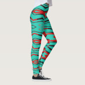 Een moderne veelkleurige abstracte "Ratti_Creative Leggings (Rechts)