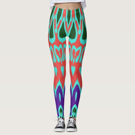 Een moderne veelkleurige naadloze "Ratti_Creative_ Leggings (Voorkant)