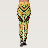 Een moderne veelkleurige naadloze "Ratti_Creative_ Leggings (Achterkant)