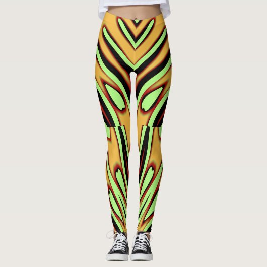 Een moderne veelkleurige naadloze "Ratti_Creative_ Leggings (Voorkant)