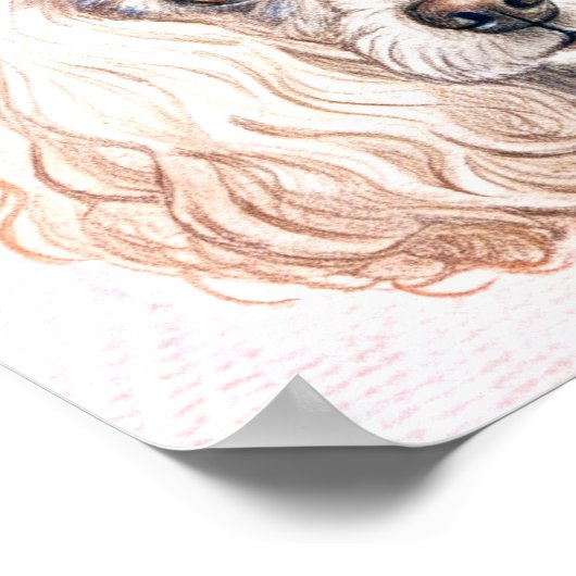 Een modieuze hond gekleed in menselijke kleding Po Poster (Hoek)