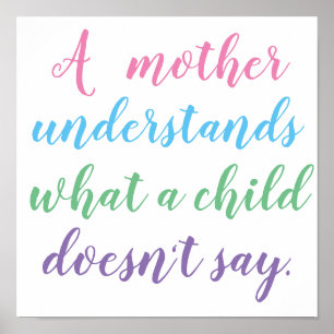 Een moeder begrijpt het Poster van de Joodse Quote