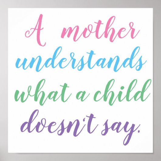 Een moeder begrijpt het Poster van de Joodse Quote (Voorkant)
