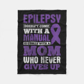 Een moeder die nooit het bewustzijn van epilepsie  fleece deken (Voorkant)