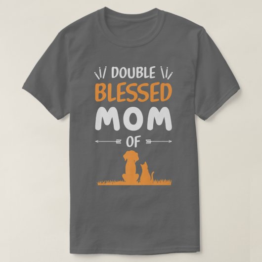 Een moeder die van haar kat houdt... t-shirt (Design voorkant)