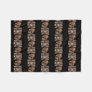 Een moeder die van kiwi's houdt... fleece deken