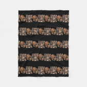 Een moeder die van kiwi's houdt... fleece deken (Voorkant)