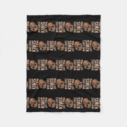 Een moeder die van kiwi's houdt... fleece deken (Voorkant)