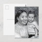 Een moeder en haar Baby... december 2004 Briefkaart (Voorkant / Achterkant)