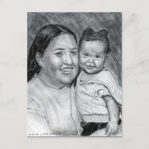 Een moeder en haar Baby... december 2004 Briefkaart