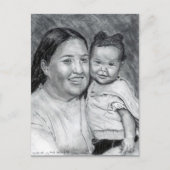 Een moeder en haar Baby... december 2004 Briefkaart (Voorkant)