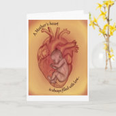 Een moeder-hart... kaart (Gele Bloem)