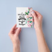 Een moeder is als een bloem cadeau, Moederdag cade Flyer (Hand)