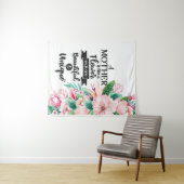 Een moeder is als een bloem cadeau, Moederdag cade Wandkleed (In Situ (horizontaal))