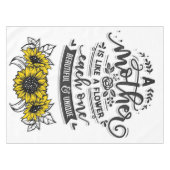 Een moeder is als een bloem, Cute Moederdag Gift Tafelkleed (Voorkant (Horizontaal))