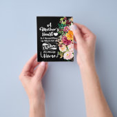 Een moeder is als een bloem, een Moederdag cadeau. Flyer (Hand)