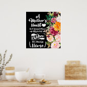 Een moeder is als een bloem, een Moederdag cadeau. Poster (Keuken)