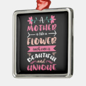 Een moeder is als een bloem metalen ornament (Links)
