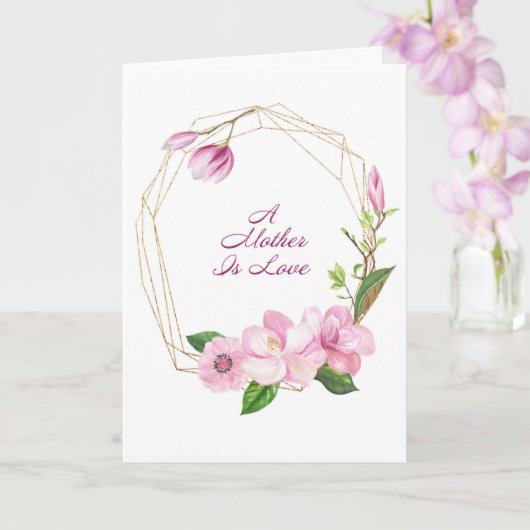 Een moeder is een Moederdag Kaart (Orchidee)