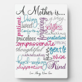 Een moeder is fotoplaat