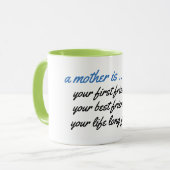 Een moeder is je beste vriend Mok - Schattige! (Voorkant links)