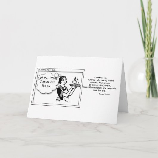 Een moeder is… kaart (Voorkant)